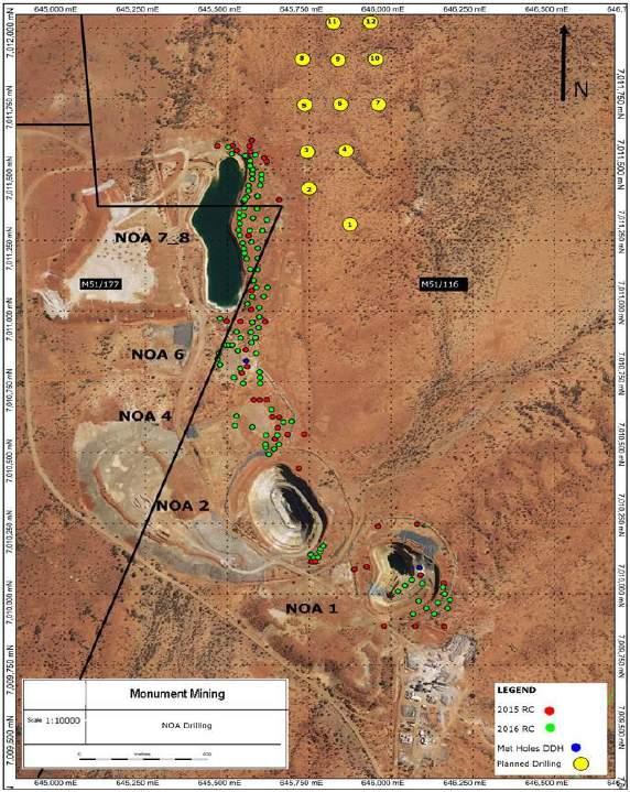 Murchison Exploration Initial Exploration programs at Burnakura resulted in the February 2015 Mineral Resource update of the Alliance and New Alliance ( ANA ) estimates (Table slide 19) The project