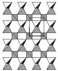 Atat la low-cuart, cat si la highcuart, structurile tridimensionale formate reprezinta prin carcase polimerizarea tetraedrelor SiO4. Vazute din directia axului z (fig.5.