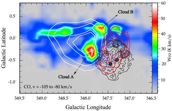 1999, ApJ, 525, 357) GeV emission (EGRET) associated with cloud A? (Butt et al.
