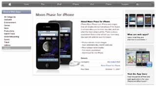 Figure 4. Screen shot of iphone Moon Phase. Figure 5. Gizmo for Moon Phases from Explore Learning. and then use Starry Night to gather data to answer the question.