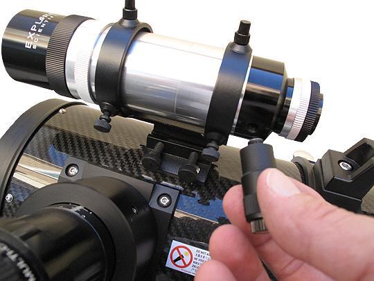 Mounting and Adjusting the Finder Scope To align the finder scope, perform steps 1 through 5 during the daytime; perform step 6 at night. 1. Slide the track on the bottom of the finder scope into the slot in the finder scope mounting assembly (1, Fig.