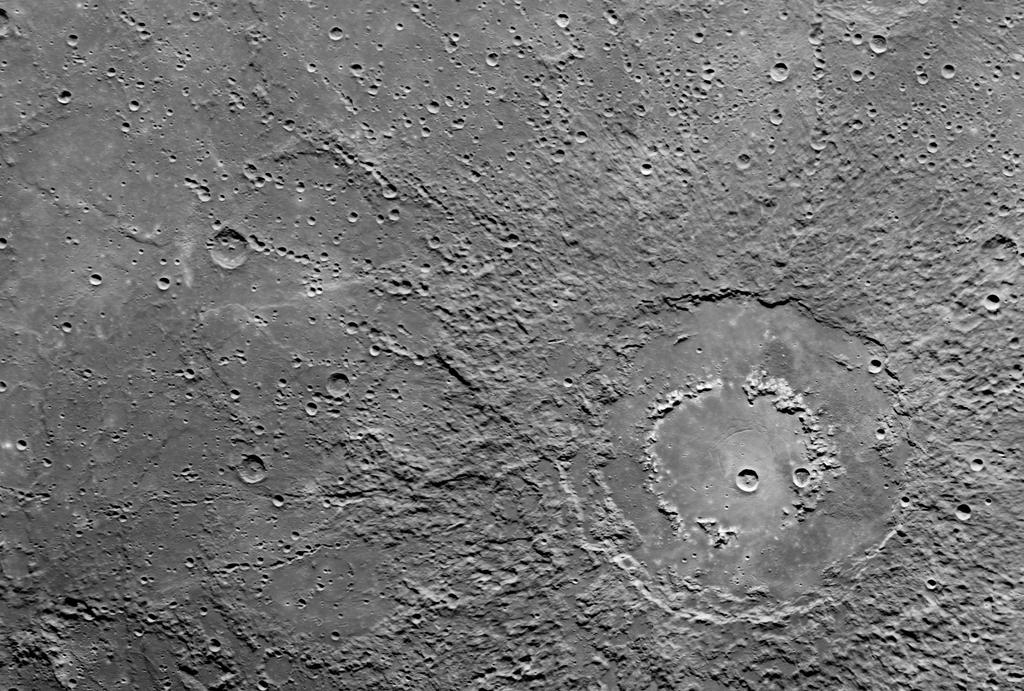 Mercury- peak ring basins N Occur at smaller diameters than the Moon and Mars Impact