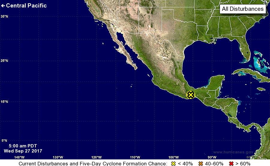 Tropical Outlook Eastern & Central Pacific 1 Eastern Pacific 5-Day Central