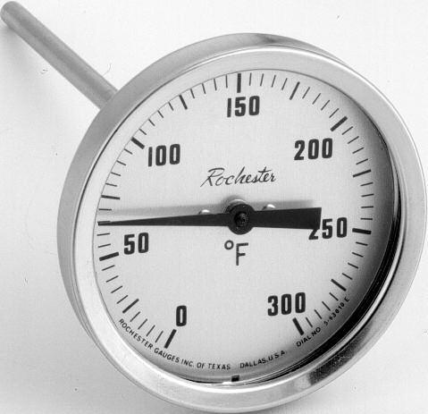 Bimetal Industrial Ther mom e ters RG1450 Series Thermometers 7 These 4" [100 mm] thermometers are built to NEMA stan - dards and used ex ten sive ly on outdoor substation pow er trans form ers to
