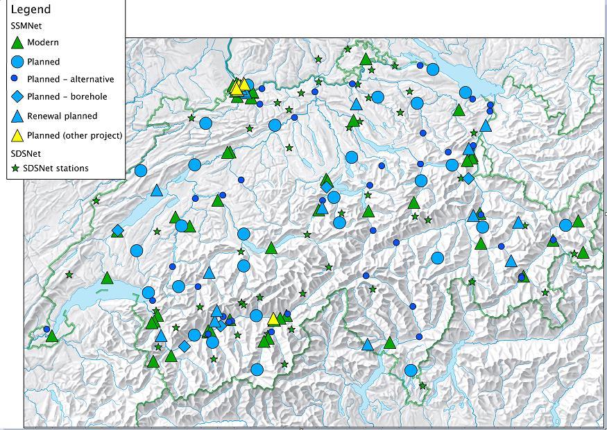 Site Characterization Evolving procedures at the Swiss Seismological Service for new permanent seismic stations since 2009 2009: 27 sites (mostly rock sites) in the Pegasos Refinement Project 2013: