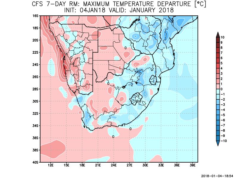 South Africa - Weather Crop conditions will remain generally favorable across eastern South Africa during the next two weeks.
