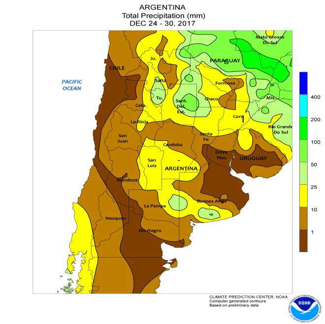 Each region has adequate soil moisture in place today and as long as the timely rain in the northeast today into Thursday and the timely rain in the south January