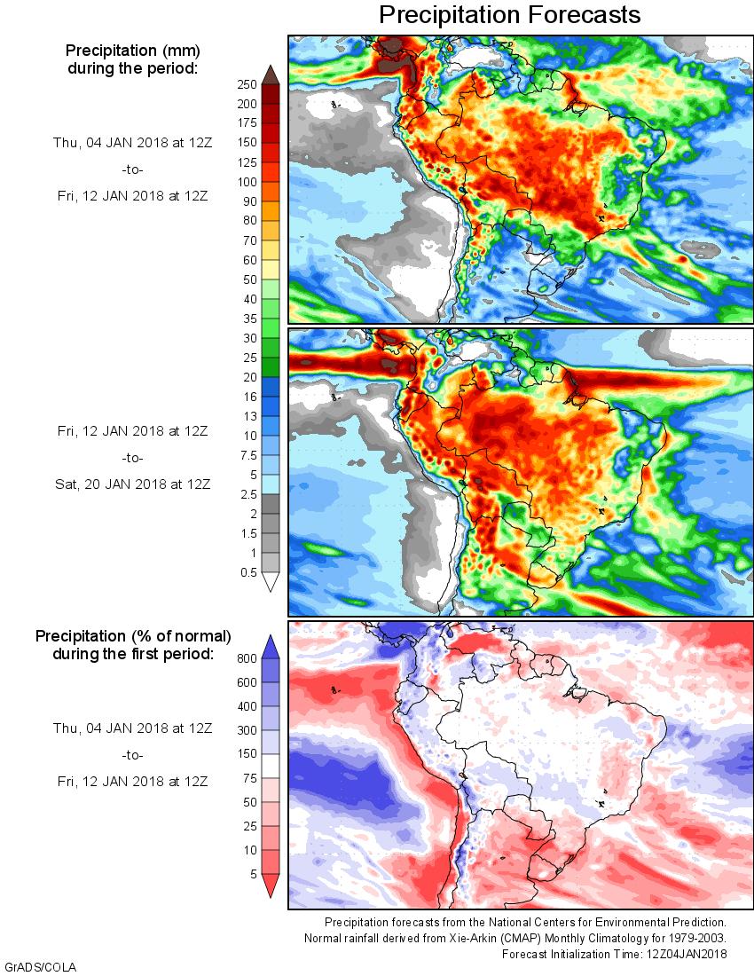 ARGENTINA: Stress to crops should rise and threaten yield potentials in the driest areas in southern and northern Argentina during the next week to ten days while