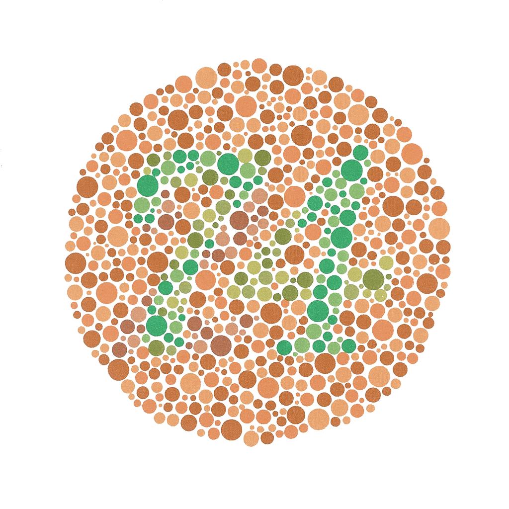 Colorblindness If you cannot see the 74 in this Ishihara color test, you may be