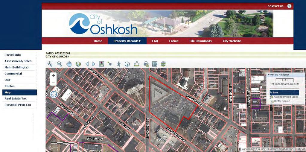 with GIS www.ci.oshkosh.wi.us/assessor/index.