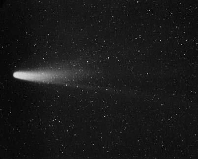 It returns every 76 years. Other comets take thousands of years to complete an orbit. Comet Hyakutake, which passed close to the Earth in 1996, will return in about 9,000 years.