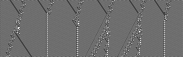 Universality in Elementary Cellular Automata 15 Figure 6. The six possible collisions between an A 4 and an Ē. 3.