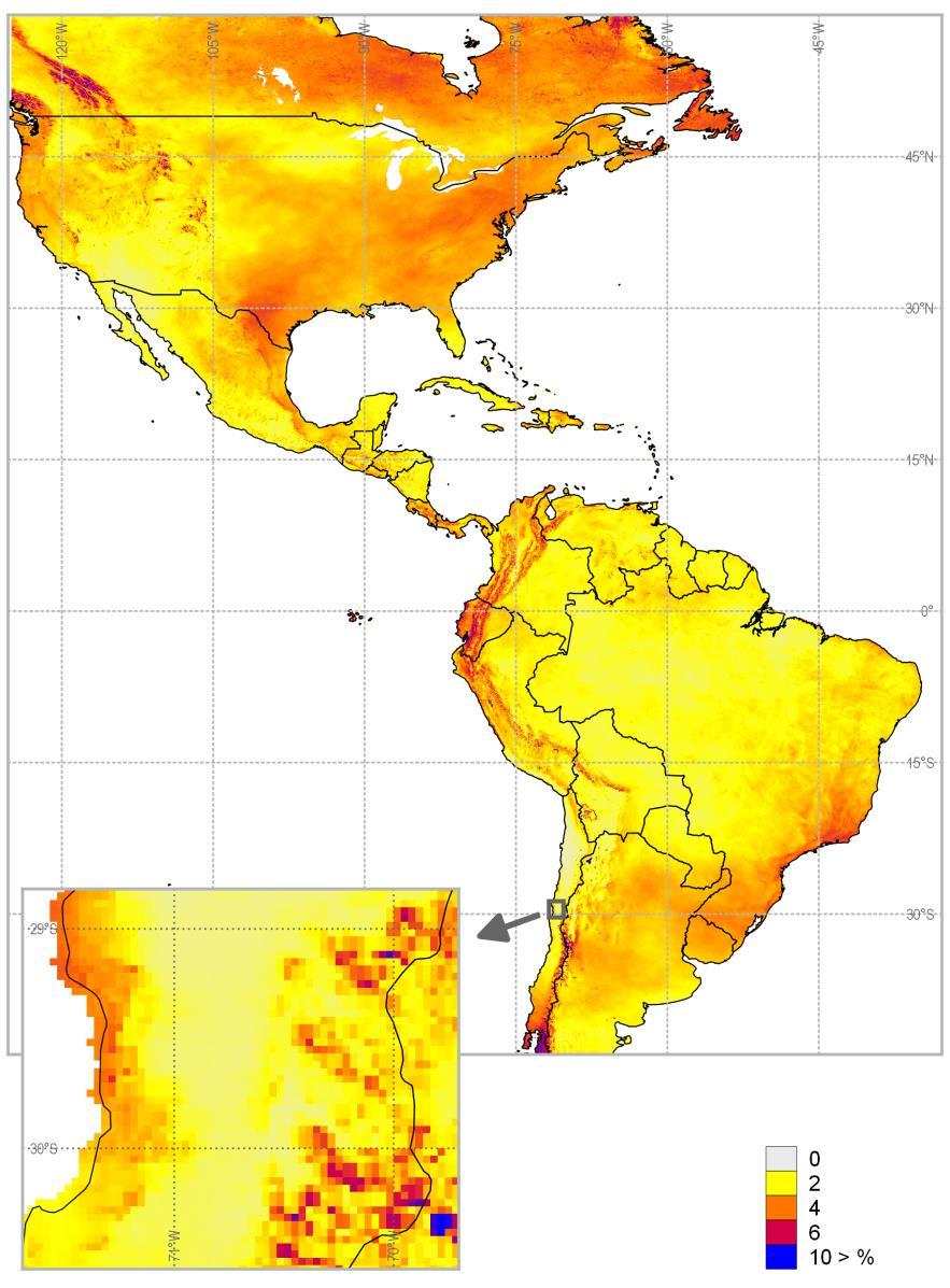 Modern satellite-based solar resource data: Interannual variability Yearly GHI: Standard deviation