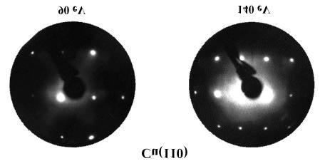low energy electron diffraction (LEED) from single cristal Cu