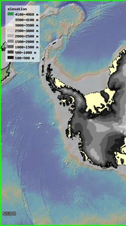RECORD: HOW MUCH ICE IS IN WEST ANTARCTIC ICE SHEET = 6 M (~19 FT) OF SEA LEVEL RISE Feet of Sea Rise in Greenland Ice
