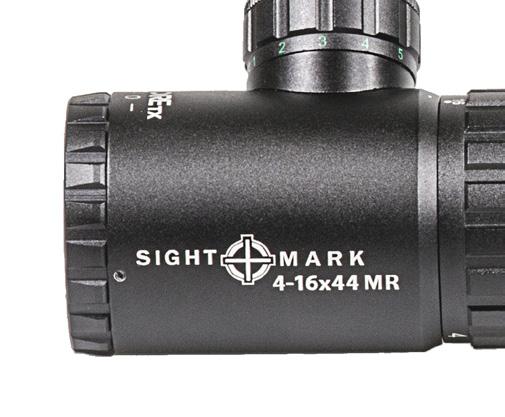 DIOPTER ADJUSTMENT The Sightmark Core TX riflescope s eyepiece (7) is designed to rotate to adjust for diopter. The diopter is the measurement of the eye s curvature.