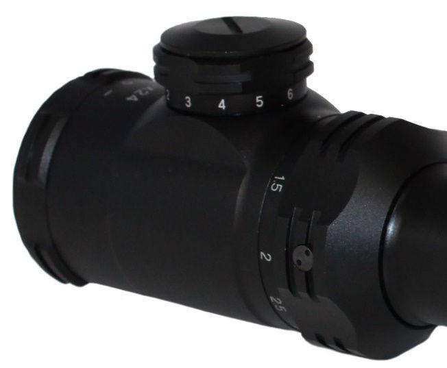 Illuminated Reticles Scopes equipped with an illuminated reticle have an extra knob either located on top of the eyepiece or on the side of the scope.