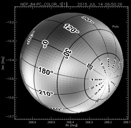 PC_Color_1 (MVIC Color TDI) Pluto () 4.96 km/px July 14 Charon () Obs.