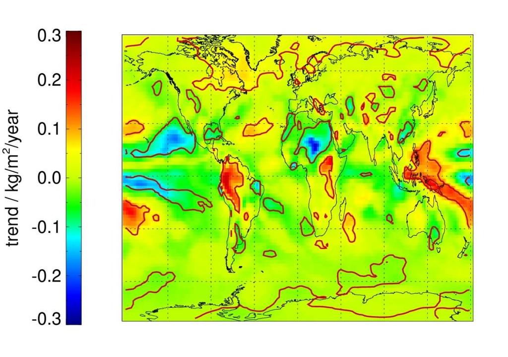 Science questions (subset) How large are the differences in observed temporal changes in long-term satellite data records of water vapour?