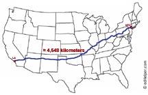Pre-Lesson Engage Explore Explain Evaluate EXTEND 2. Travel Time Part 1 The distance from Los Angeles, California to New York City, New York is 4,548 kilometers.