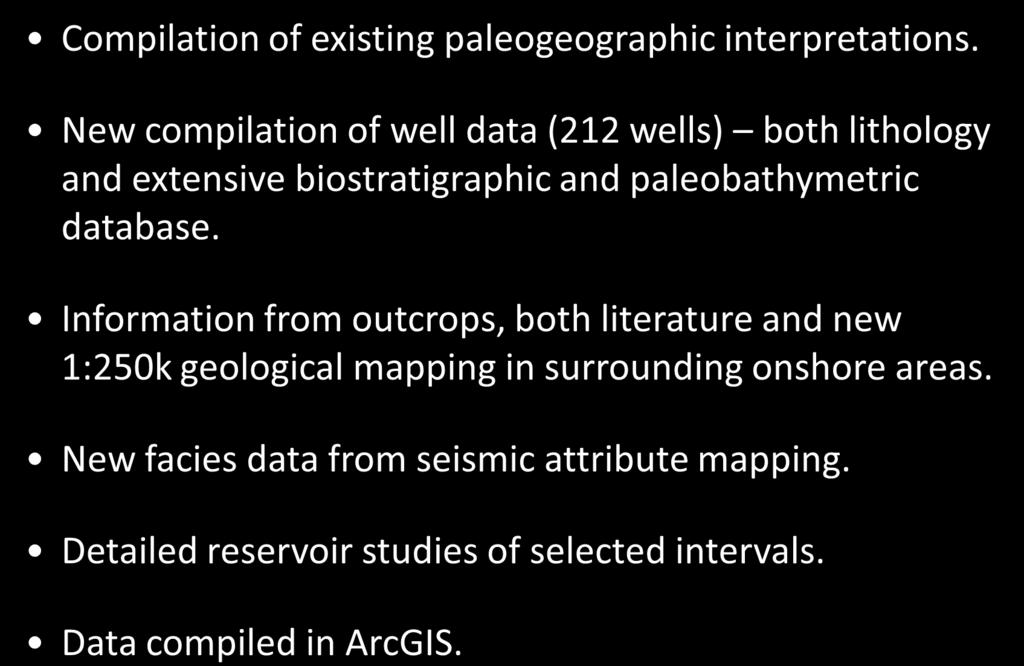 Inputs to paleogeographic mapping 9 Compilation of existing paleogeographic interpretations.