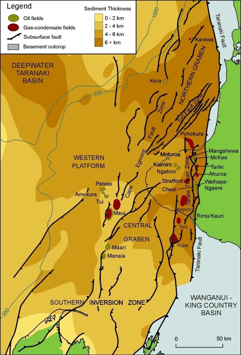 6 4D Taranaki Project: Remapping the Taranaki Basin using calibrated well and seismic data, to