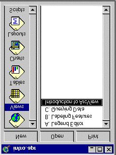 View Figure 1.3. Project window containing associated ArcView documents.
