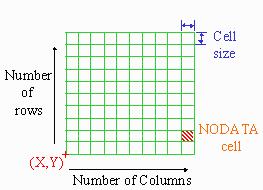 Each cell holds a numeric value that measures