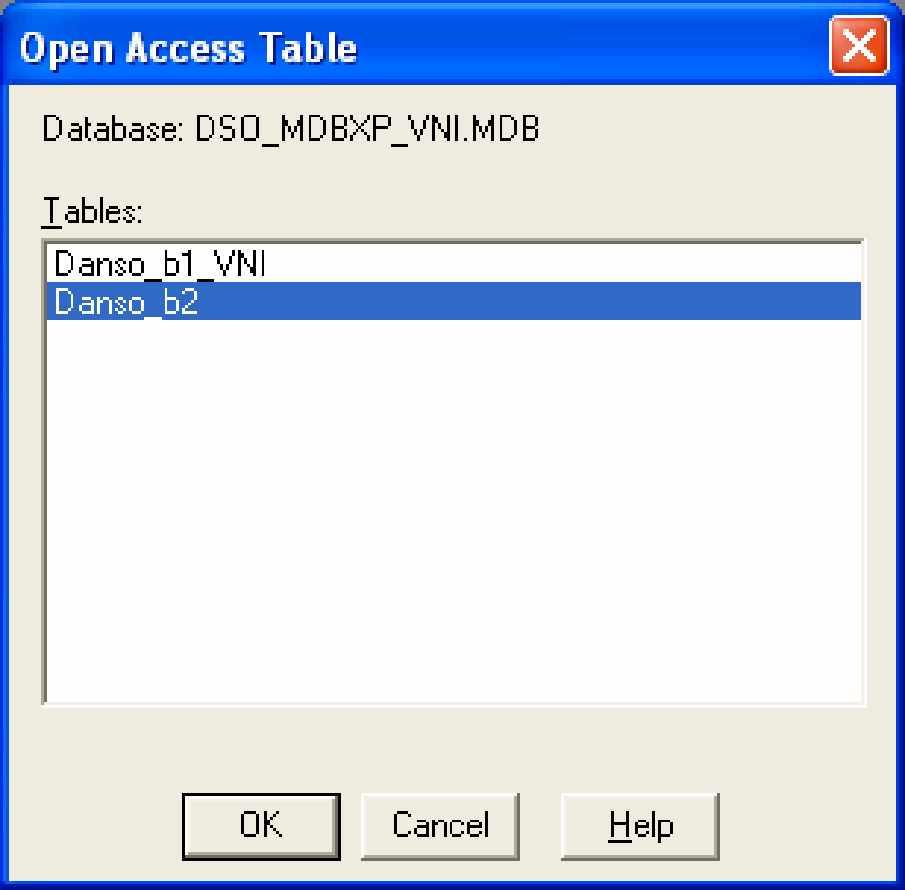 li u thu c tính có ph n m r ng là.xls). 13. D li u d ng.mdb (MS Access 97/2000/XP). Sau khi ch n ki u Files of Type là Microsoft Access Database (.