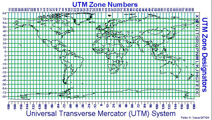 3. UTM map coordinates Critical for importing and combining layers for mapping Universal Transverse Mercator (UTM) System this bit is hard
