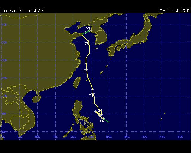 DHI Figure 1.1 Cyclone Track, source: http://weather.unisys.com/ According to the NDRRMC, a total of 370,459 families, comprising more than 1.
