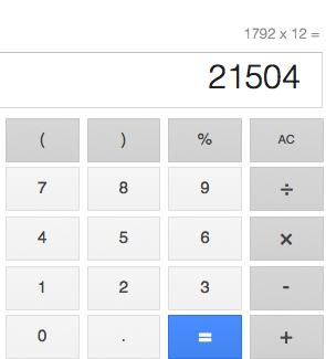 First, I need to rewrite the number of searches for each week using numbers that can be computed using my calculator.