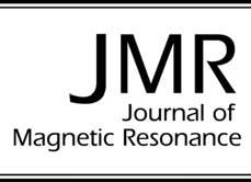 Journal of Magnetic Resonance 63 (003) 8 9 www.elsevier.