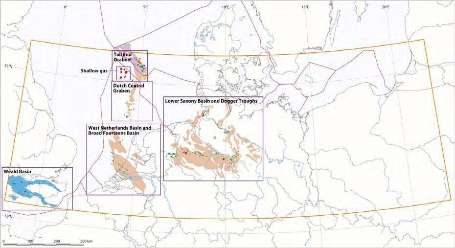 Figure 4: Petroleum provinces related to Mesozoic source rocks have been defined for the SPBA area.
