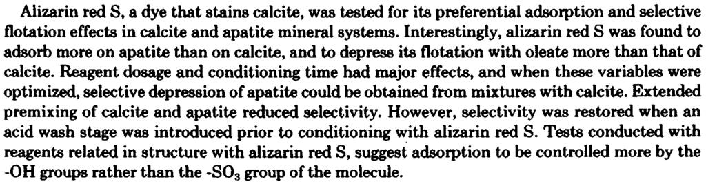 International Journal of Mineral Proce3sing, 18(1986) 287-296 Elsevier Science Publishers B. V.
