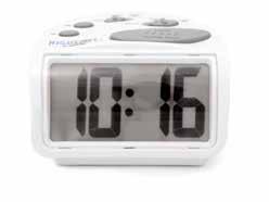 DIGITAL ALARM CLOCKS Nightowl Alarm Clock with Jumbo Display PRODUCT NO. CL030009WH Alarm clock has Superglow extended backlight in Blue Digital alarm has jumbo display: 35mm (1.