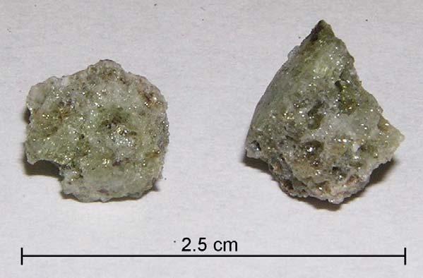 XRD patterns for trinitite fragments and beads The only crystalline phase found