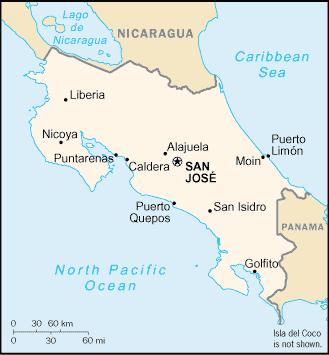Costa Rica 51,000 km 2 (~7% the size of Texas) 3,800,000 people $8500 per capita GDP Several active