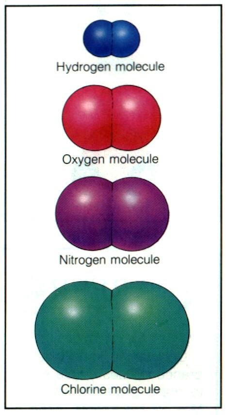 Diatomic Molecules n Always exist as 2 atoms n 7 naturally occurring n Hydrogen, oxygen, fluorine, bromine,