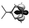 ligands (Me - ) to [ansa- Cp-arene]Ti 3+ (symmetry labels as for C 2v