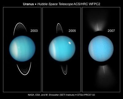 Uranus Rings Uranus has a