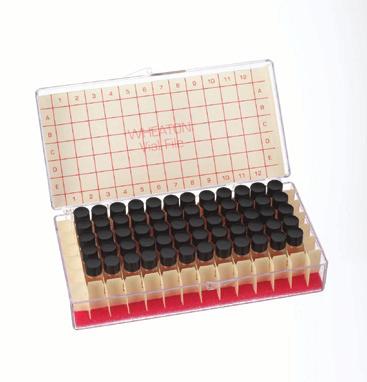 Buy 2 Cases of WHEATON Vial Files Receive 1 FREE Case Sample Vials in Vial File Sample Vials in Vial File provides a compact, easily accessible means of sample storage Polystyrene case with