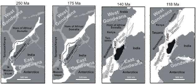 the Middle to End of Jurassic through Early Cretaceous Madagascar