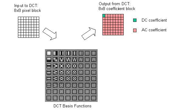 Figura 4Bllok skema e transformimit DCT 2.1.3.