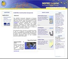 INSPIRE Components Metadata Interoperability of spatial data sets and services Network services (discovery, view, download, invoke) Made available through the European geo-portal Data and Service