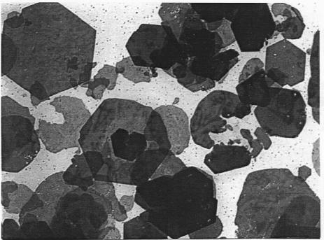 Apart from broken crystals, they are mainly arranged crystals. The TEM photograph was reasonably enlarged 30000 times.