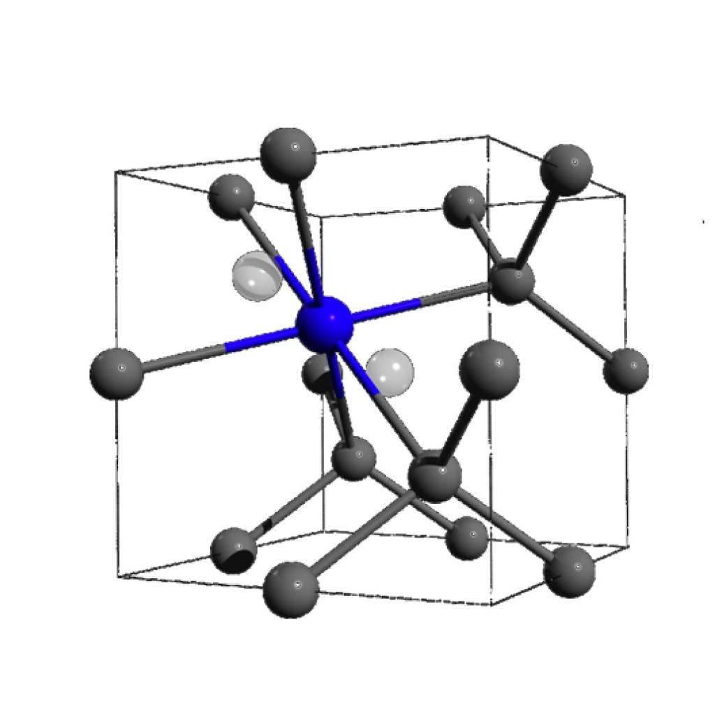 are associated with this centre, as can be counted from the SiV structure in Fig. A. 1 (6 C + 4 Si). One extra electron is captured to form the negatively charged complex.