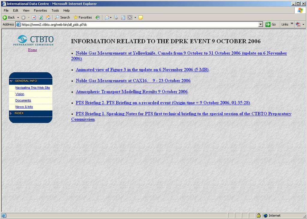 Summary on IDC Secure Website IDC Secure Webpage Documents