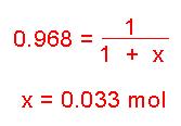 Remember that the mole fraction is equal to: We can determine the moles of solvent present in the solution using the initial mass given: Plugging what we