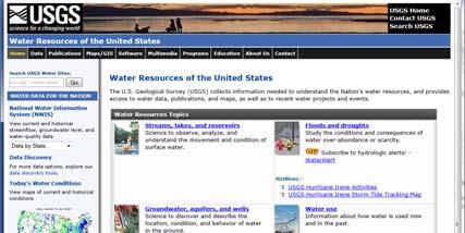 USGS GIS data for Water http://water.usgs.gov/maps.